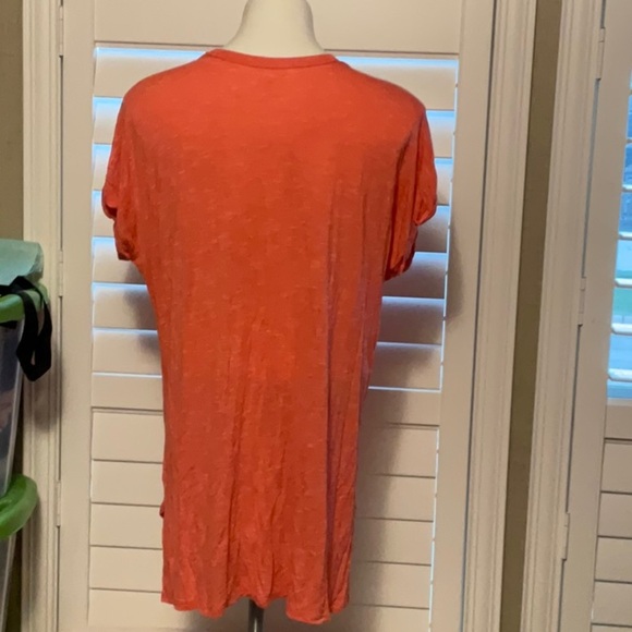 a.n.a Pink and Orange Relaxed Short Sleeve Tee - Picture 3 of 7